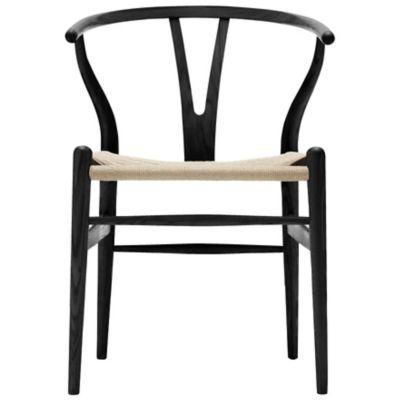 CH24 Wishbone Chair (Natural Paper/Oak - Black) - OPEN BOX