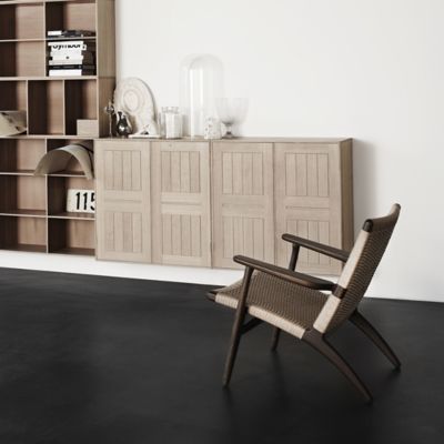 Shown in Natural Paper Cord, Smoked Oak