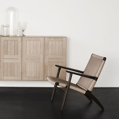 Shown in Natural Paper Cord, Smoked Oak