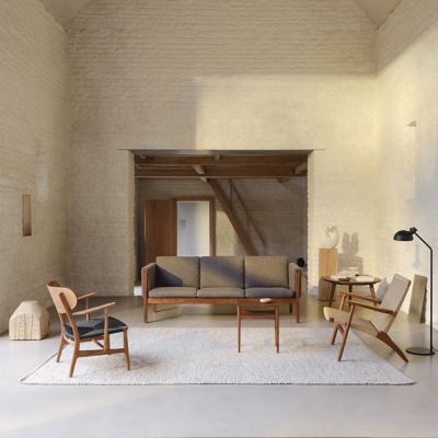 Shown in Oak - Oiled Frame finish, Natural Paper Cord Seat color, in use