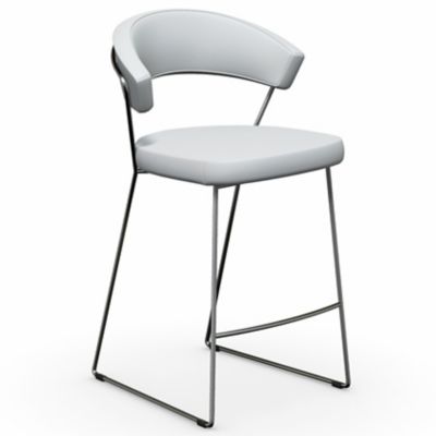 New York Counterstool (Leather Optic White) - OPEN BOX