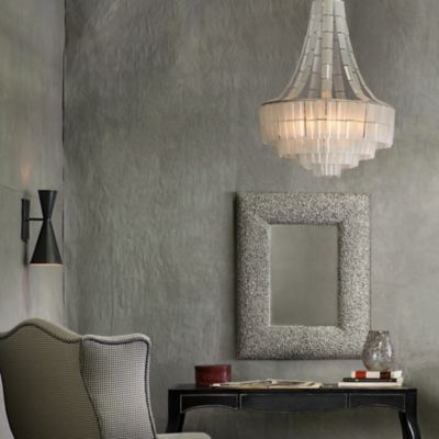 Shown in Blanc with Contemporary Silver Leaf finish