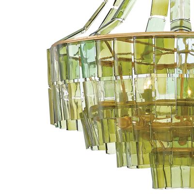 Shown in Green with Dark Contemporary Gold Leaf finish, Detail view