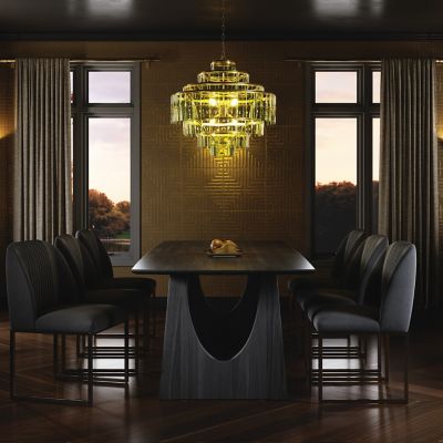 Shown in Green with Dark Contemporary Gold Leaf finish, in use