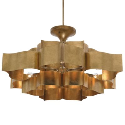 Grand Lotus Chandelier (Antique Gold Leaf) - OPEN BOX RETURN