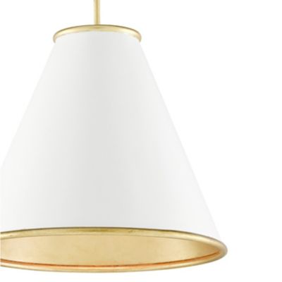 Shown in Painted Gesso White finish, Small size, detail view