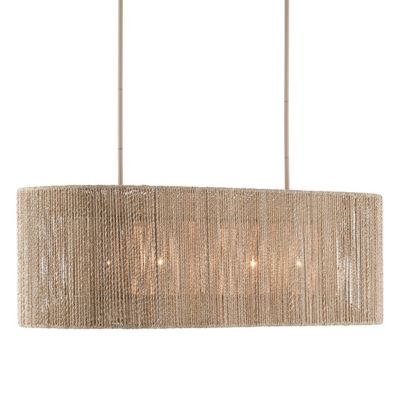 Shown in Natural Rope and Beige finish, lit