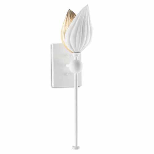 Peace Lily Wall Sconce by Currey & Company - OPEN BOX RETURN