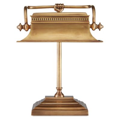 Malvasia Brass Desk Lamp by Currey and Company at