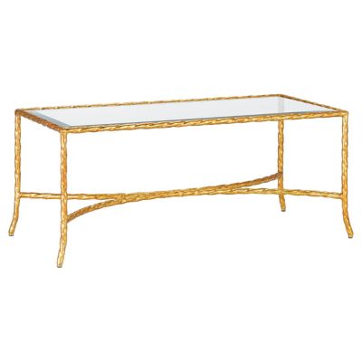 Gilt Twist Bronze Cocktail Table