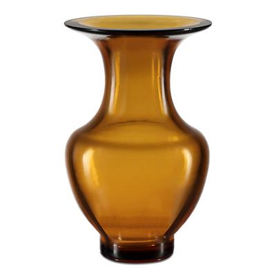Amber & Gold Peking Vase