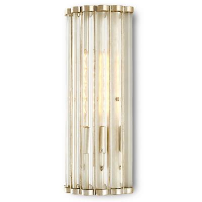 Warwick Tall Wall Sconce (Contemporary Silver Leaf)-OPEN BOX