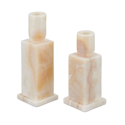 Lithos Candle Holder, Set of 2