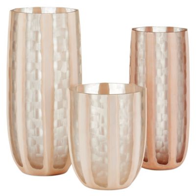 Merletto Glass Vase, Set of 3