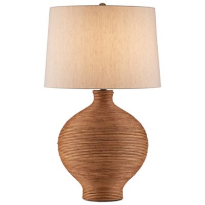 Susel Table Lamp (Natural with Antique Brass) - OPEN BOX