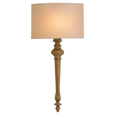 Jargon Wall Sconce (Light Beige Linen) - OPEN BOX