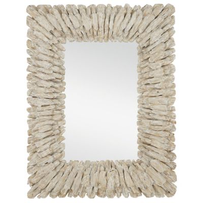 Beachhead Wall Mirror (Whitewashed Driftwood) - OPEN BOX