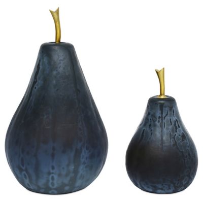Glass Pear, Set of 2