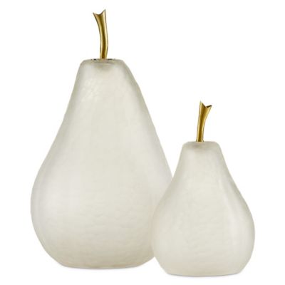 Glass Pear, Set of 2