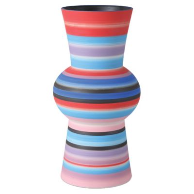 Happy 80's Medium Bright Blue & Red Vase