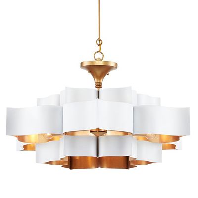 Grand Lotus Semi-Flushmount/Chandelier