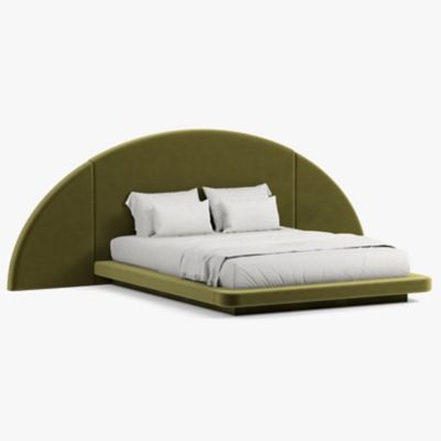 Button Atelier x Co. House Designs Hendrix Half Moon Bed