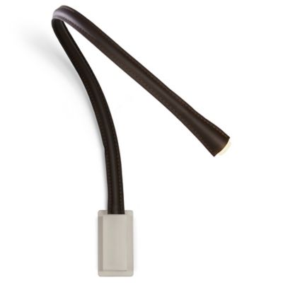 FlexiLED Leather Wall Sconce(Brwn|Nickel|L|Without)-OPEN BOX