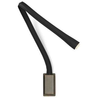 FlexiLED Leather Wall Sconce (Black|Brnz|L|Without)-OPEN BOX