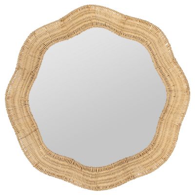 Erin Gates x Cooper Classics Scalloped Round Linden Wall Mirror