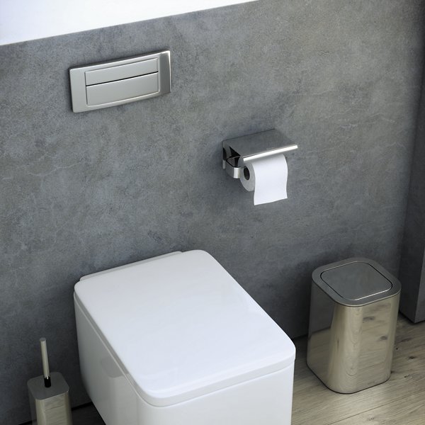 Line Toilet Paper Holder with Cover