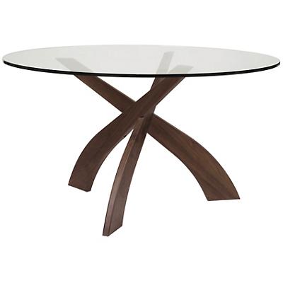 Statements Entwine Round Glass Top Dining Table