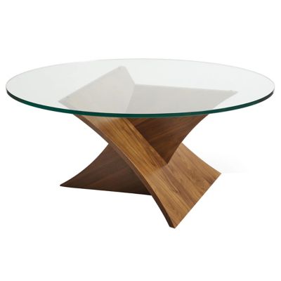 Planes Round Glass Top Coffee Table