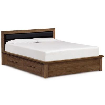 Moduluxe Storage Base Bed with Upholstered Headboard