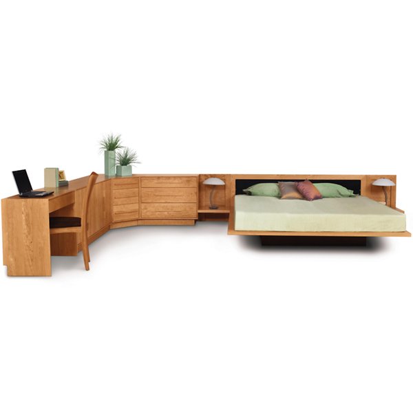 Moduluxe 29-Inch Shelf Nightstand for Platform Bed
