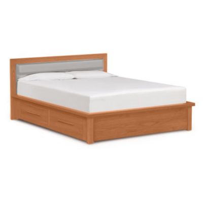 Moduluxe 35-Inch Storage Bed with Leather Headboard