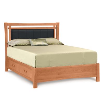 Monterey Bed with Storage + Upholstered Panel, Full