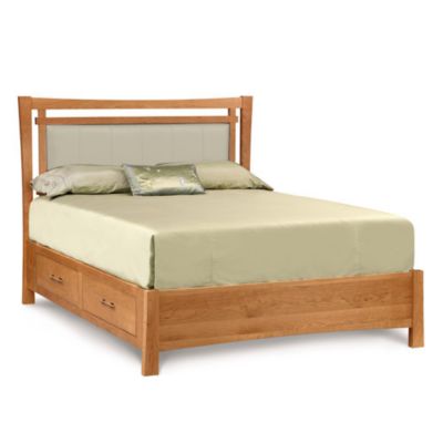 Monterey Bed with Storage + Upholstered Panel, Full