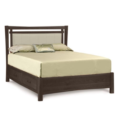 Monterey Bed with Storage + Upholstered Panel, Queen