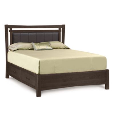 Monterey Bed with Storage + Upholstered Panel, Cal King