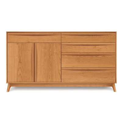 Catalina Cherry Five-Drawer/Two-Door Buffet