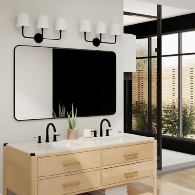 Shown in Matte Black finish, 3 Light, in use