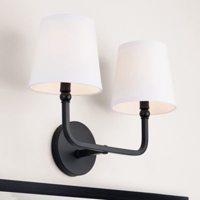 Shown in Matte Black finish, 2 Light, in use