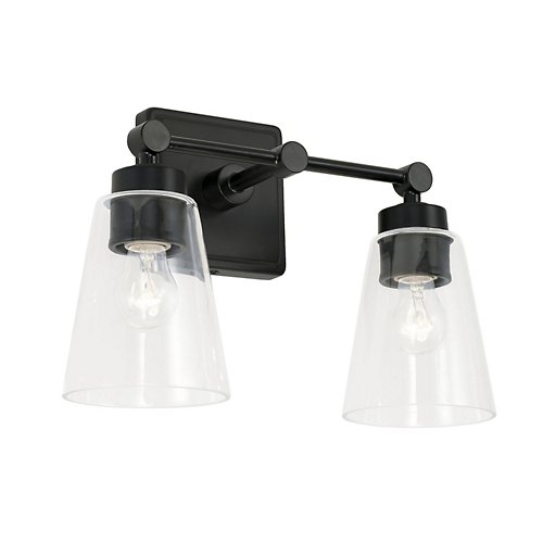 Rory Conical Glass Vanity Light