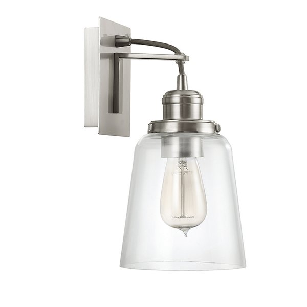 Tapered Glass Wall Sconce