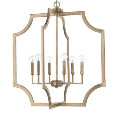 Soft Edge Metal 6 Light Pendant