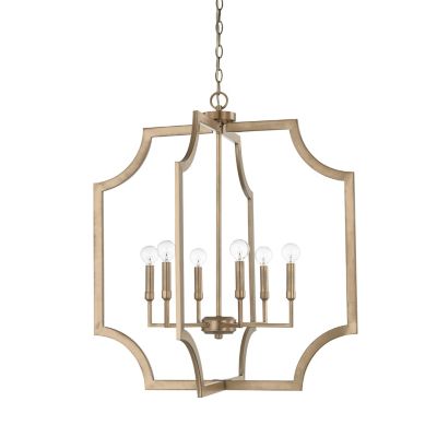 Soft Edge Metal 6 Light Pendant