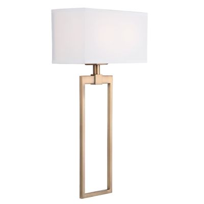 Rectangular Shaded 2 Light Wall Sconce