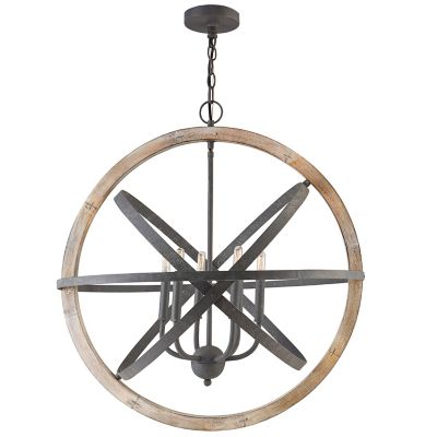 Wood and Iron Pendant