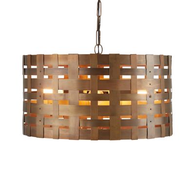 Basket weave store pendant light