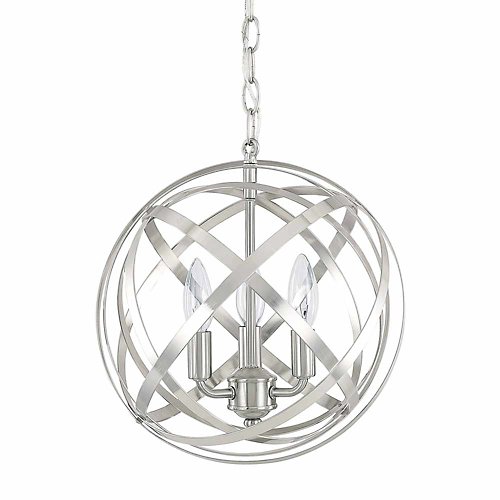 Axis Round Pendant (Brushed Nickel/3 Lights)-OPEN BOX RETURN
